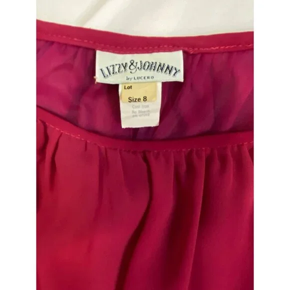 Vintage Women's Dress size 6 8 Lizzy & Johnny by Lucero drop waist 80's retro - Picture 6 of 9